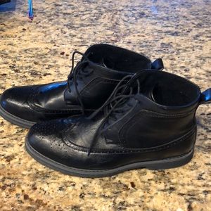 Pair of black Giraldi Milan men’s ankle boot